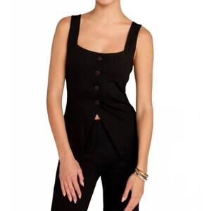 NEW SUNDAY RITUAL talia ponte vest in black
